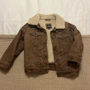 Baby Gap Corduroy Sherpa Jacket size 4